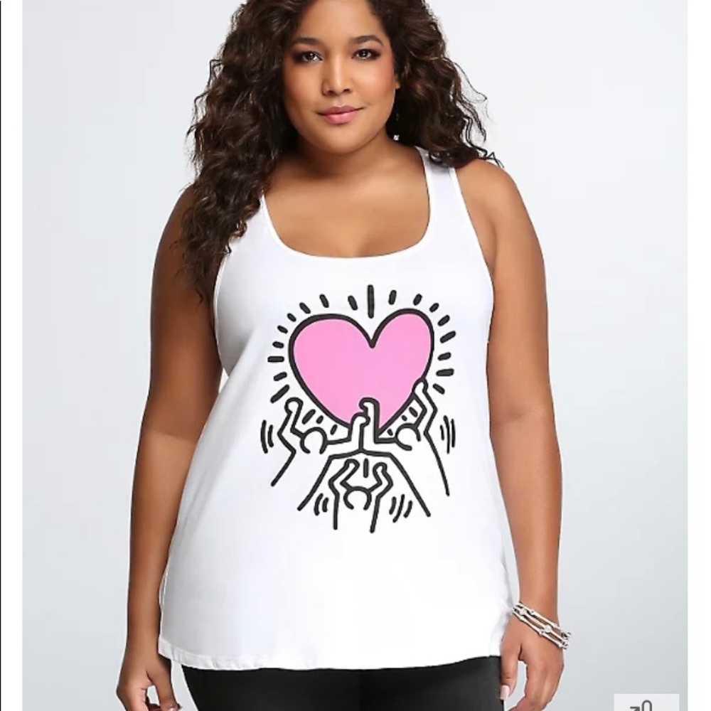 Torrid KEITH HARING TANK TOP size 4 New